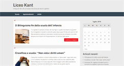 Desktop Screenshot of liceokant.it